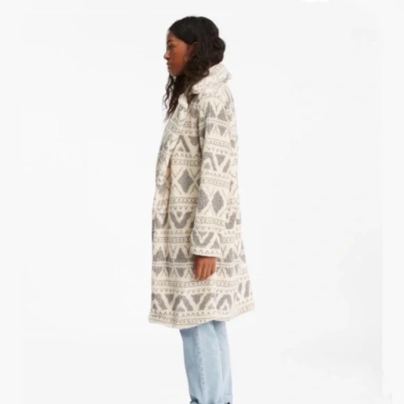 ☁️BILLABONG MONTREAL LONG LINE SHERPA JACKET☁️ - Picture 13 of 13